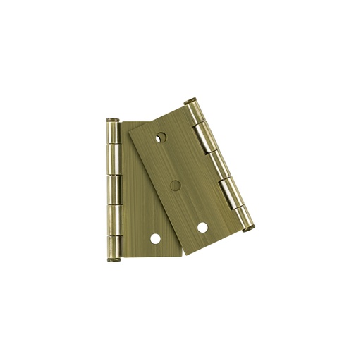 [29065] Bolsa 2 bisagras cuadradas 3', latón antiguo, plana, BASIC BC-302PPB