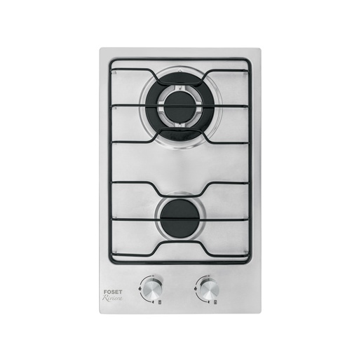 [45509] Parrilla gas empotrar 31 cm, 2 quemadores, esmalte, FOSET PAE-2F
