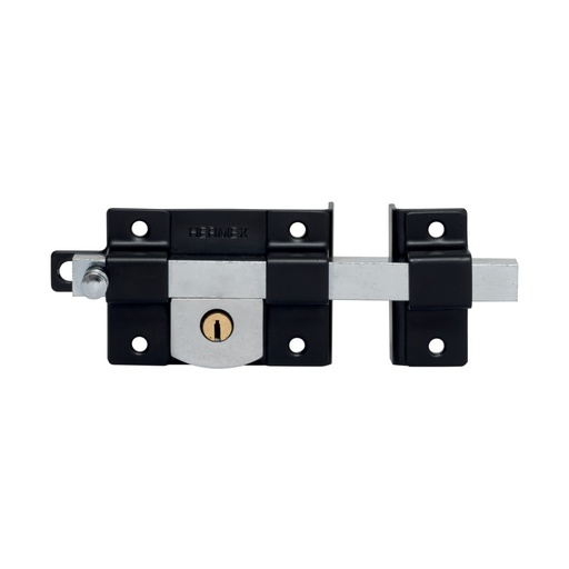[45584] Cerradura de barra libre, derecha, negra, HERMEX CB-456D