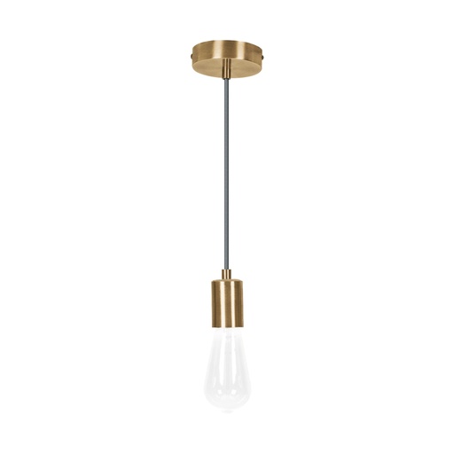 [45673] Socket colgante metálico, hierro antiguo, VOLTECK SOC-10HS