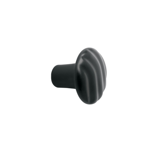[45833] Perilla metálica estilo 'Toledo', acabado negro, HERMEX PER-146