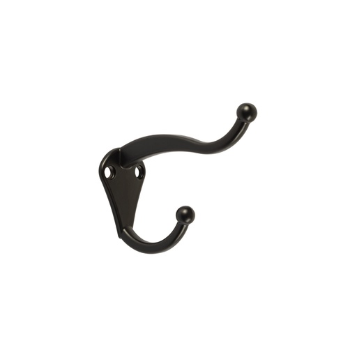 [46549] Gancho tipo perchero sombrero y abrigo, 4 cm, negro, HERMEX PEPU-36