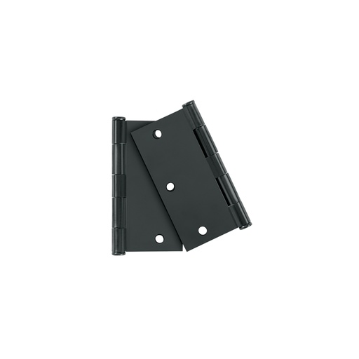 [29068] Bolsa 2 bisagras cuadradas 3-1/2', negro mate, plana, BASIC BC-356PPB