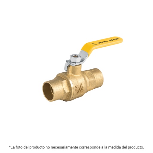 [45374] Válvula de esfera para gas, soldable, 1/2', alta presión ESSO-1/2XA