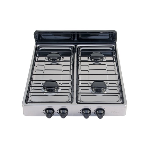 [45667] Parrilla gas sobreponer,51.5 cm,4 quemadores,inoxidable,AERO PAGA-4XA