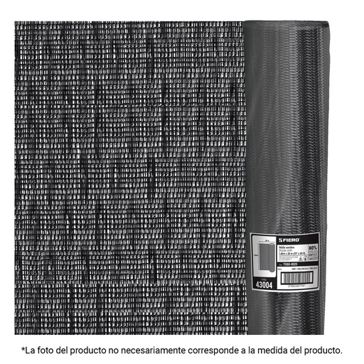 [45844] Rollo de malla sombra 80%, monofilamento negro, 1.85m x 15m TOSO-8015