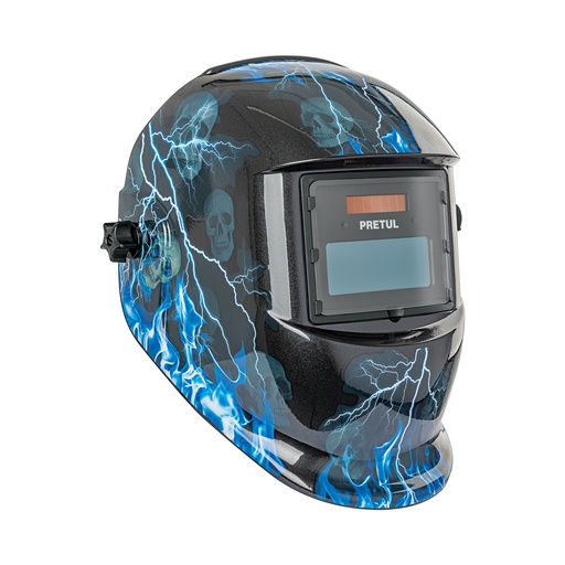 [29896] Careta electrónica para soldar sombra 9-13, rayos, PRETUL CAREL-11RP