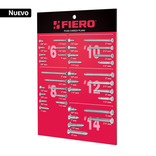 [56015] Exhibidor de pijas cabeza plana, FIERO EXF-PLA