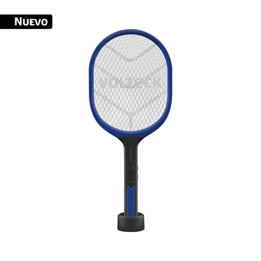 [43893] Raqueta mata moscas y mosquitos con base, recargable VOLTECK RAQ-50