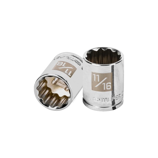 [13587] Dado de 11/16', 12 puntas, cuadro 3/8', TRUPER D-3822