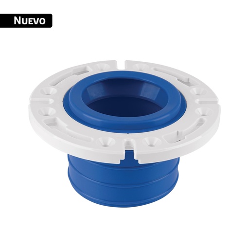 [43670] Brida con cuello flexible para WC, tubería de 4', FOSET CUF-WC