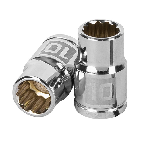 [13630] Dado de 10 mm, 12 puntas, cuadro 3/8', TRUPER D-3810-M