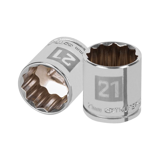[13641] Dado de 21 mm, 12 puntas, cuadro 3/8', TRUPER D-3821-M