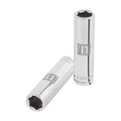 [13771] Dado largo de 11 mm, 6 puntas, cuadro 3/8', TRUPER D-3811-HM-L