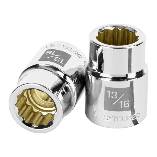 [13851] Dado de 13/16', 12 puntas, cuadro 3/4', TRUPER D-3426