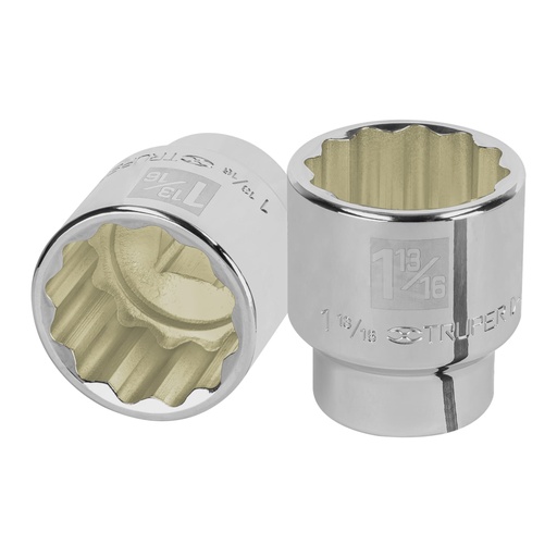 [13867] Dado de 1-13/16', 12 puntas, cuadro 3/4', TRUPER D-3458