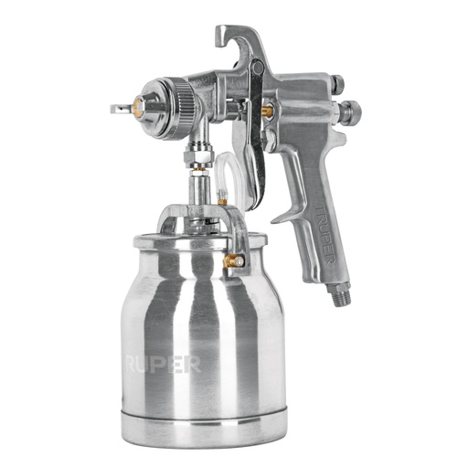 [14087] Pistola p/pintar succión HVHP vaso alum, 1.8mm, 2 vál TRUPER PIPI-310