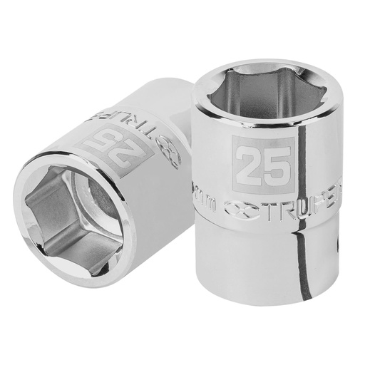 [14973] Dado de 25 mm, 6 puntas, cuadro 3/4', TRUPER D-3425-M