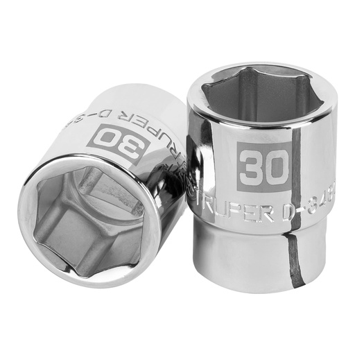 [14979] Dado de 30 mm, 6 puntas, cuadro 3/4', TRUPER D-3430-M