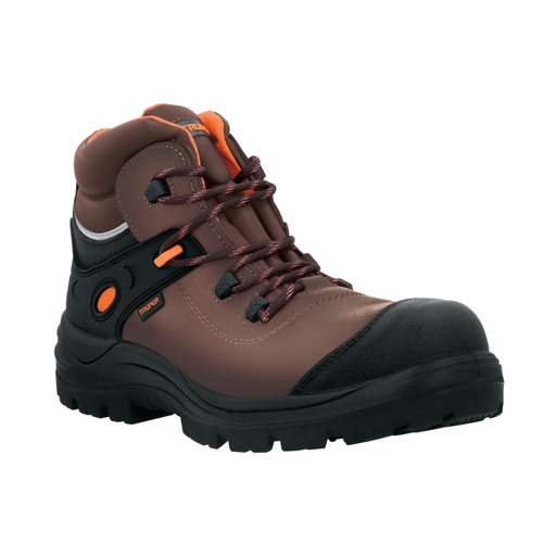 [15474] Bota de seguridad café, #28 casquillo de aramida, TRUPER ZC-428C