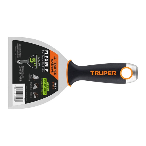[15853] Espátula flexible 5' acero inoxidable, Comfort Grip, EXPERT ET-5FX