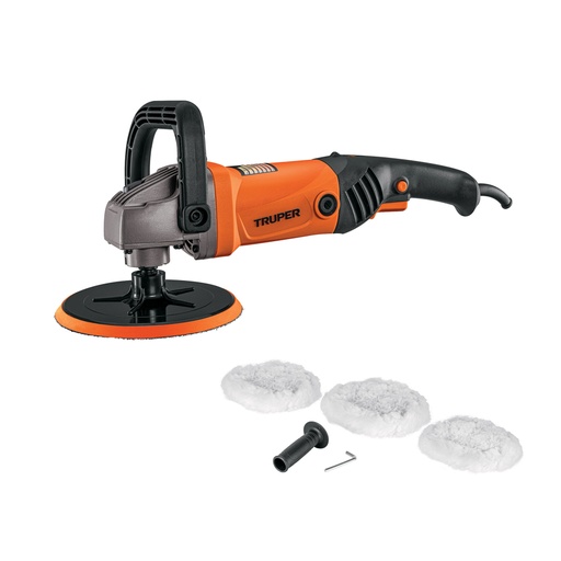 [16626] Pulidora rotativa 7', 1200W, TRUPER PRO PULA-7A3