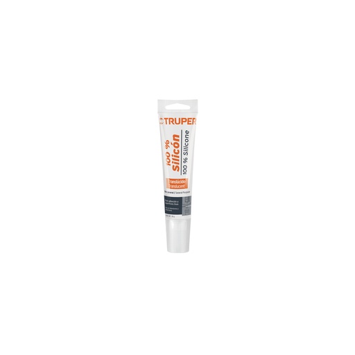 [17562] Sellador transparente 100% silicón de 85 g, TRUPER SIL-85T
