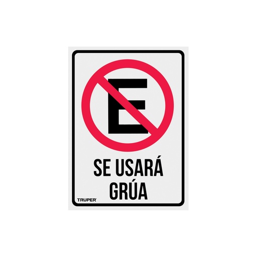[18347] Letrero de señalización 'NO ESTACIONARSE', 25 x 34 cm LIN-03