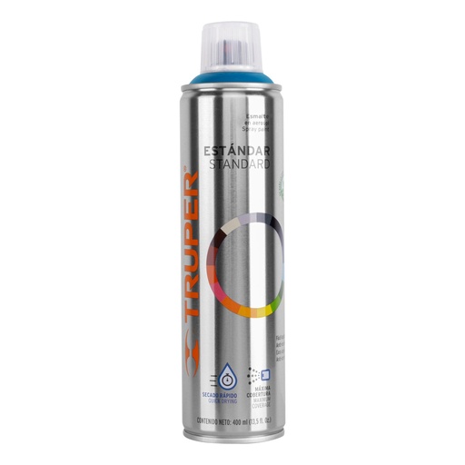 [19038] Pintura aerosol azul holandés, bote esbelto 400 ml, TRUPER PA-AH