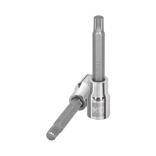 [101301] Dado punta larga bristol M10, cuadro 1/2', TRUPER D-1210-BL