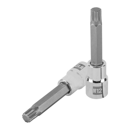 [101302] Dado punta larga bristol M12, cuadro 1/2', TRUPER D-1212-BL