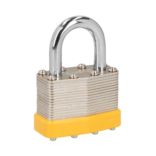 [20504] Candado laminado, 45 mm, gancho corto, blíster, HERMEX BASIC CM-45P