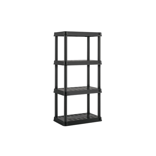 [20682] Estante plástico 4 repisas capacidad 45kg, 61x38x125, PRETUL EST-4P2