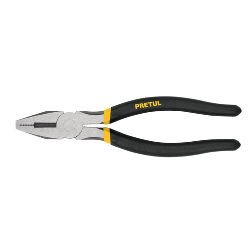 [22708] Pinza para electricista 8' mango de vinil, a granel, PRETUL PEL-8PG