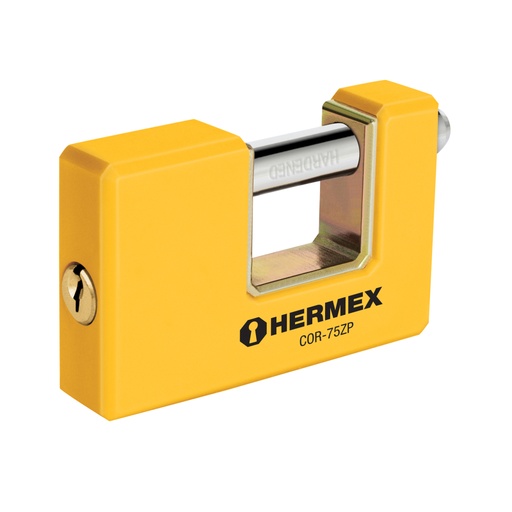 [23524] Candado antipalanca 75 mm cuerpo metálico, HERMEX BASIC COR-75ZP
