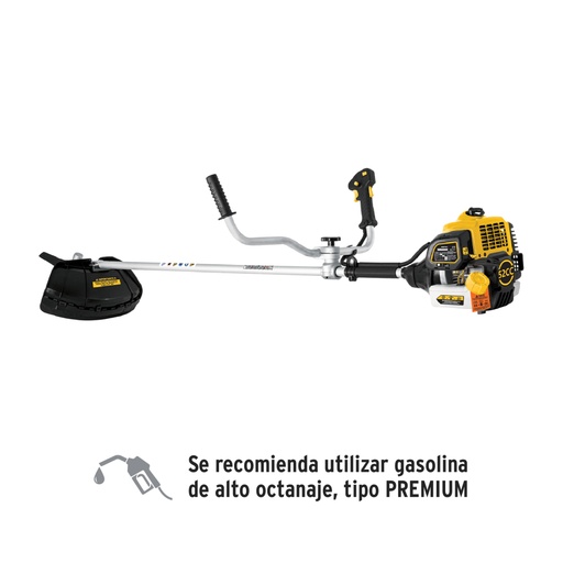 [26104] Desmalezadora a gasolina 52 cc mango tipo 'bici' , PRETUL DES-52P