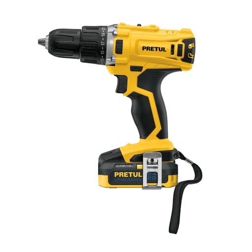 [26118] Taladro/destornillador 1/2', 20V, 1 batería 2Ah, PRETUL TALI-20P2