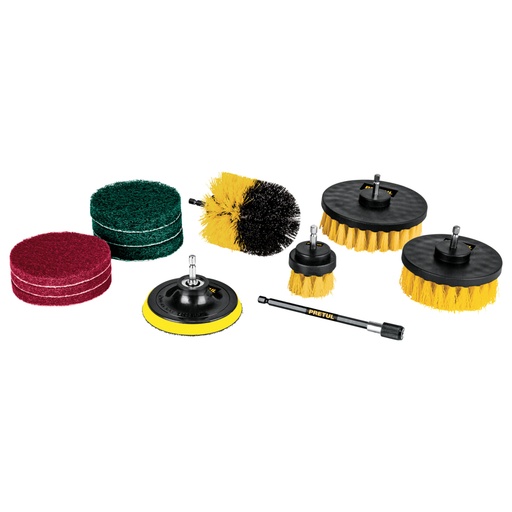 [27191] Juego 12 accesorios, limpieza y asentado para taladro,PRETUL JCE-12P