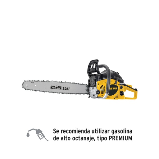 [28249] Motosierra 52 cc a gasolina con barra de 20', PRETUL MOT-5220P