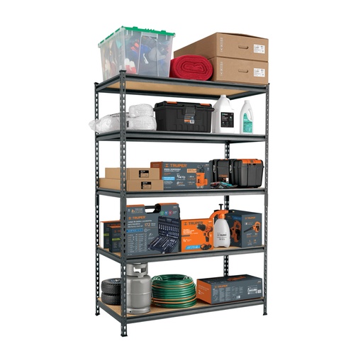 [29024] Estante metálico 5 repisas capacidad 60kg,120x60x180, PRETUL ESME-602
