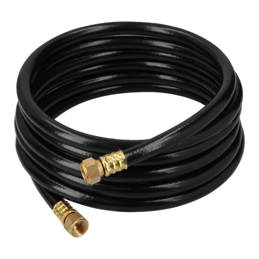 [40078] Manguera para gas, PVC negra, 3/8' flare, 4 m, FOSET MGAN-40