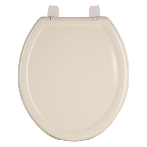[40242] Asiento redondo ligero para WC, abierto, hueso, BASIC AWC-35H