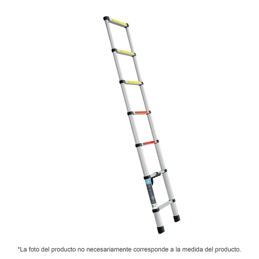 [101904] Escalera telescópica, 13 peldaños, capacidad 100 kg, TRUPER ESTE-213