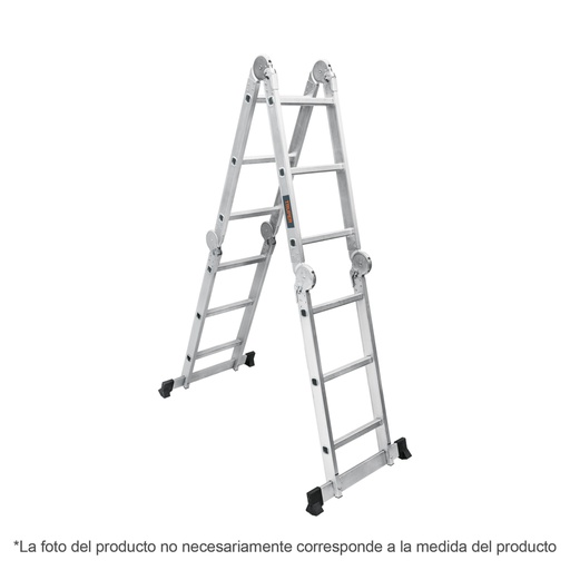 [101905] Escalera multiposición 8 peldaños, capacidad 150 kg, TRUPER ESMU-108