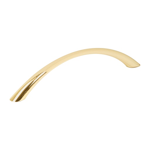 [43825] Jaladera de 128mm, línea Arco, latón brillante JAL-0222
