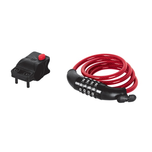 [43924] Candado de cable con combinación, 8 mm X 1.0 m, HERMEX CB-8C