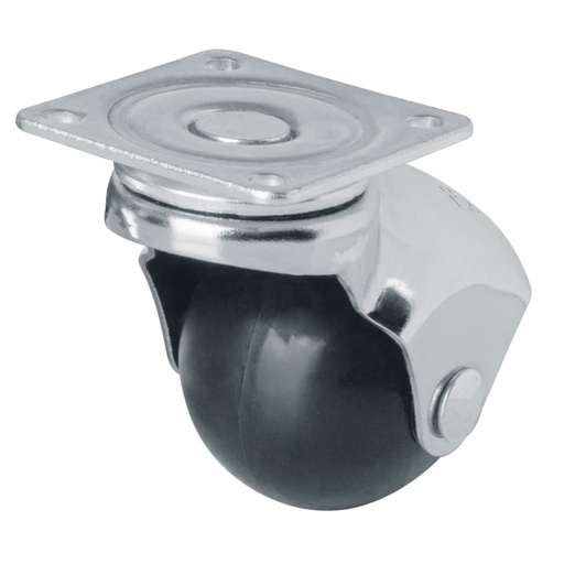 [44390] Rodaja esférica, 40 mm con placa giratoria, FIERO RO-40P