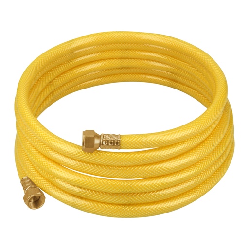 [45013] Manguera para gas, PVC amarilla, 3/8'flare, 4 m, FOSET MGA-40