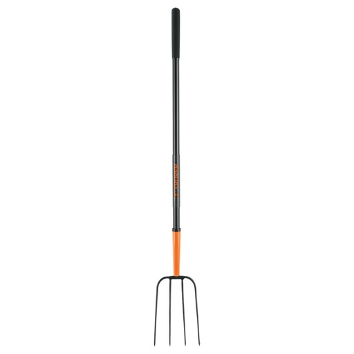 [102100] Bieldo para paja, 4 dientes, mango largo de acero 48' TRUPER BPJ-4M