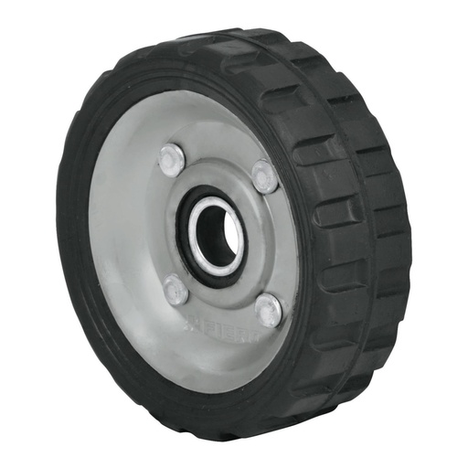 [45476] Rueda de hule sólido 4-1/2' para diablo, un balero, PRETUL RD-41